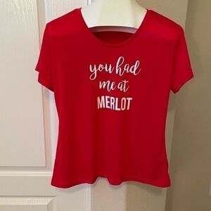 Wine themed tshirt - ‘You Had Me at Merlot’